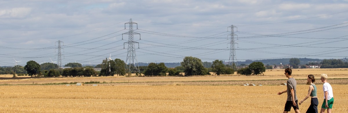 Keadby to Cottam and Keadby to West Burton overhead line